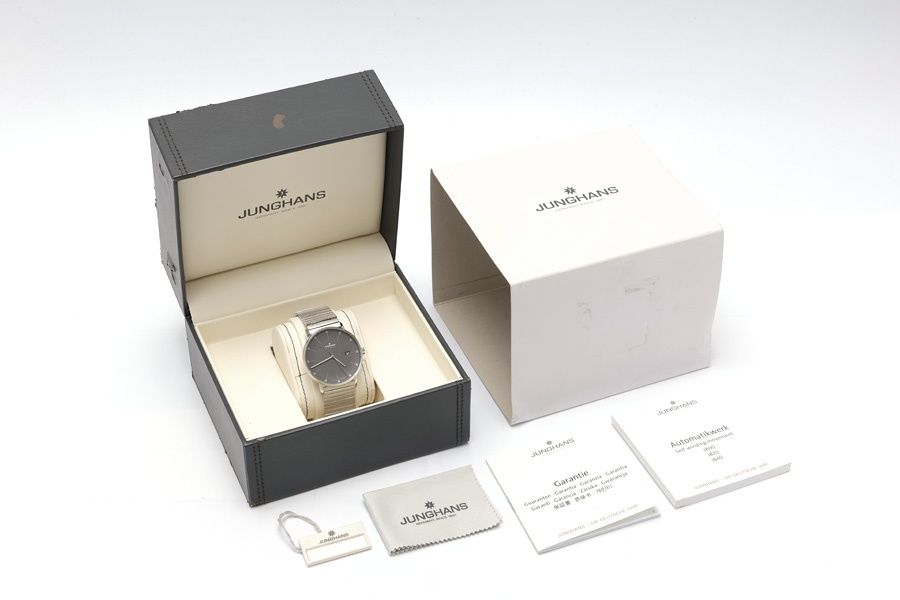 ユンハンス / JUNGHANS フォームA 027/4833.44 グレー 自動巻き 【中古