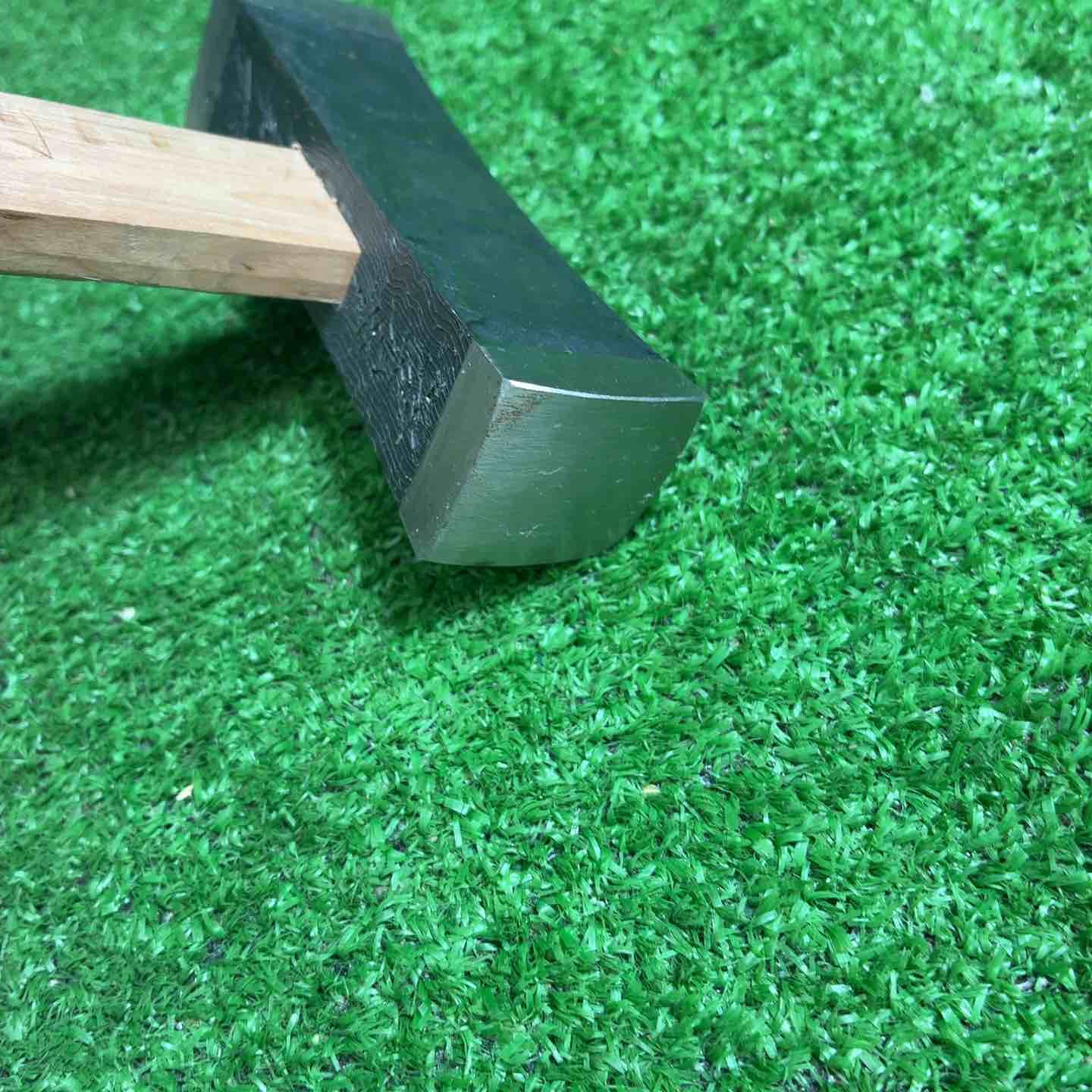 【未使用品】 道心斎正行 木目 玄翁 (角) 正行作柄付　柄込み540g 【藤沢店】 未使用品】 道心斎正行 木目 黒 玄翁(角) 正行作柄付 120匁 【藤沢店