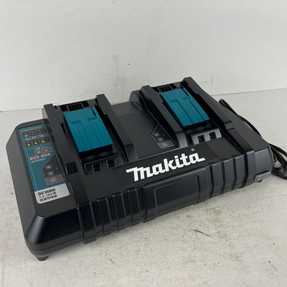 MAKITA マキタ 7.2-18v用 2口急速充電器 取説 箱付 DC18RD ブラック 
