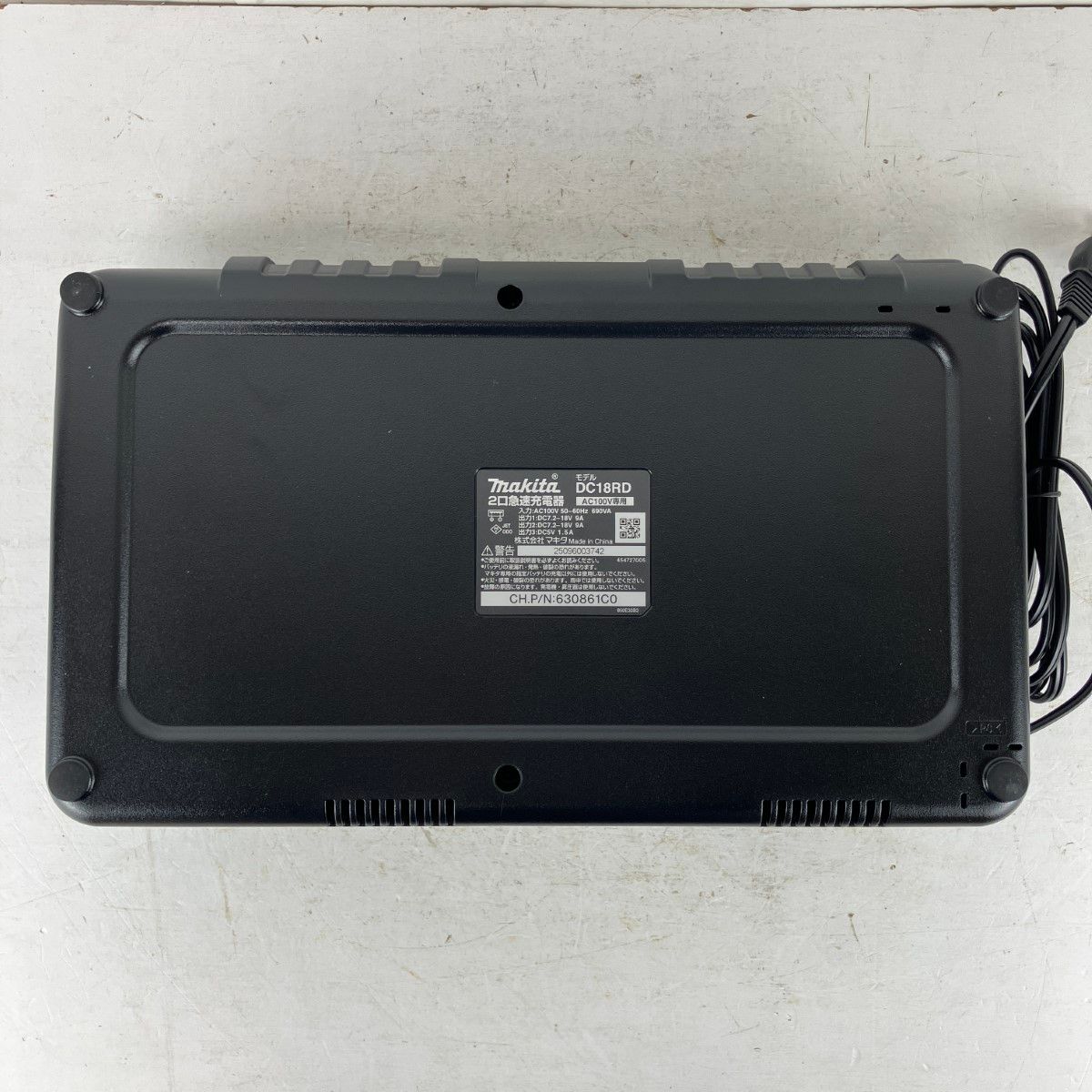 MAKITA マキタ 7.2-18v用 2口急速充電器 取説 箱付 DC18RD ブラック 