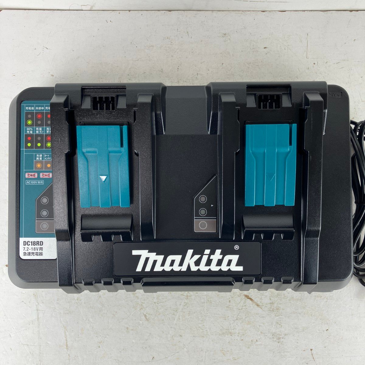 MAKITA マキタ 7.2-18v用 2口急速充電器 取説 箱付 DC18RD ブラック 