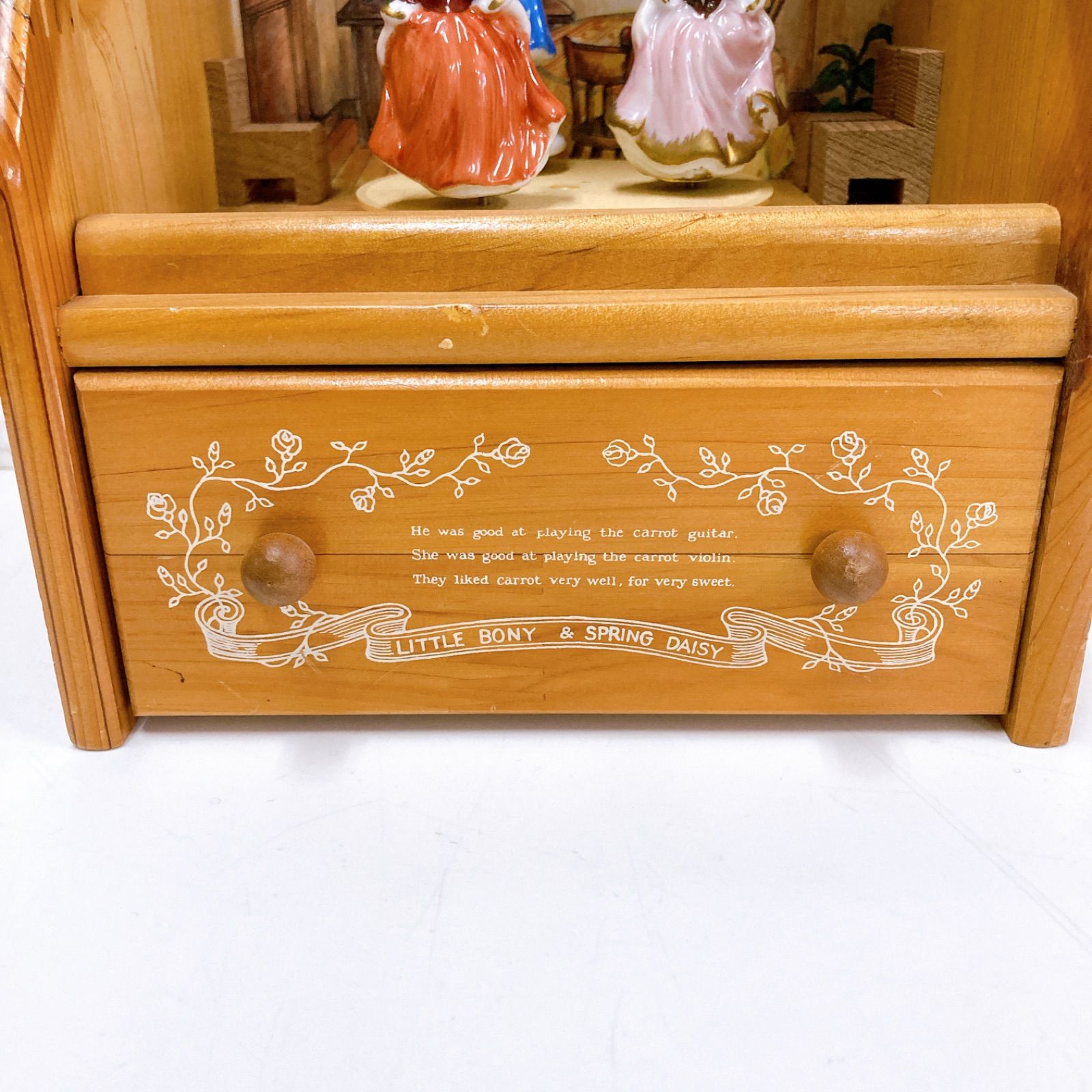 希少 サンキョー Rabbit house ラビットハウス オルゴール 小物入れ