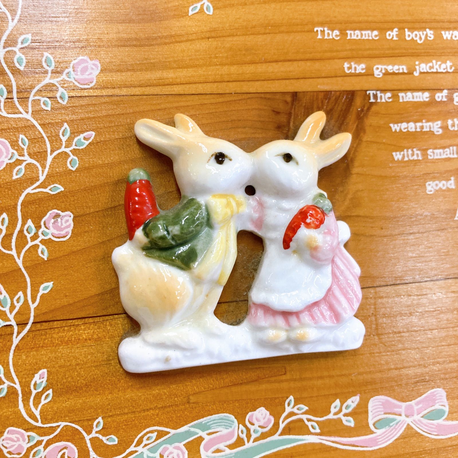 希少 Rabbit house ラビットハウス オルゴール 小物入れ COUNTRY