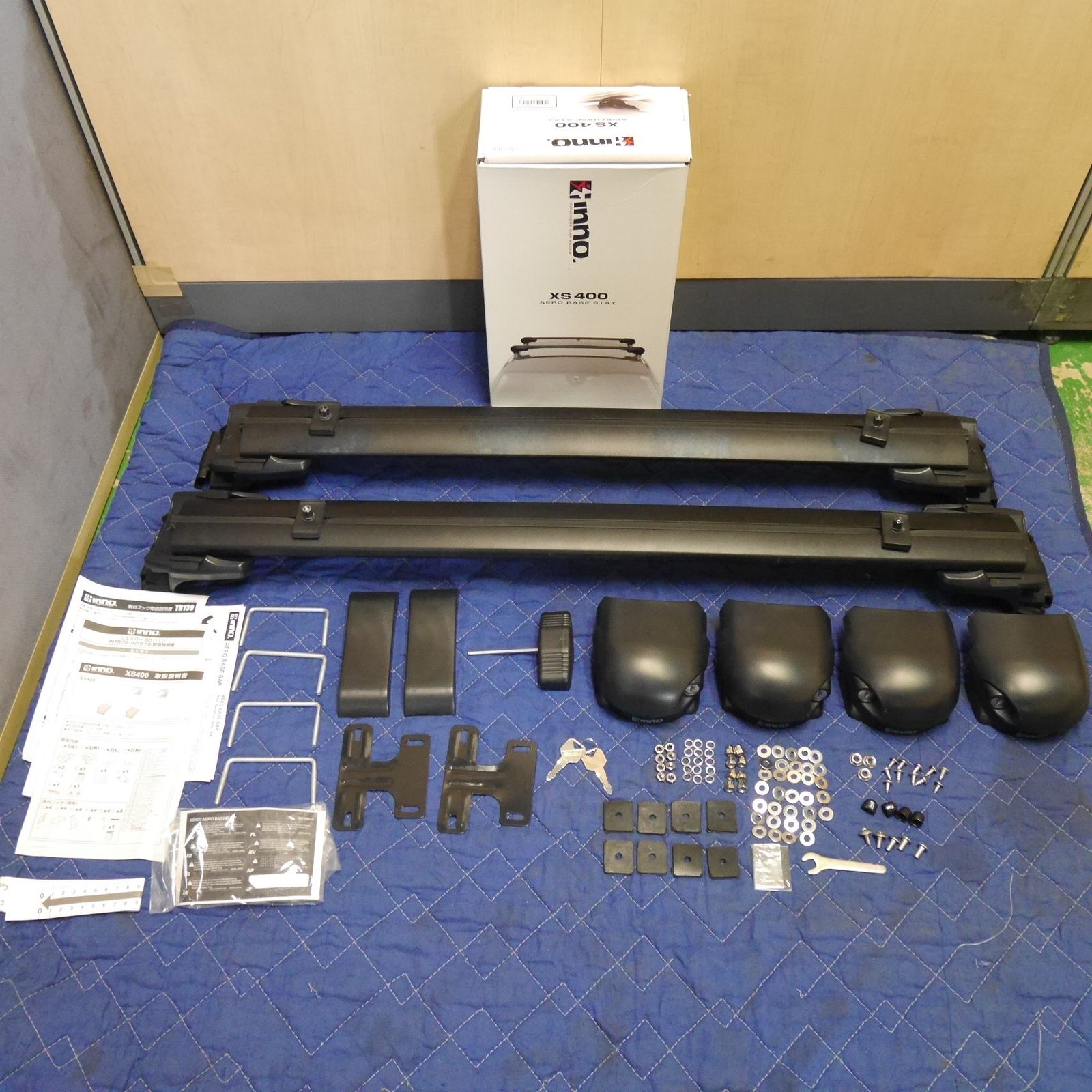 送料無料] キレイ！鍵2本付き☆inno. Carmate キャリア セット XS400 
