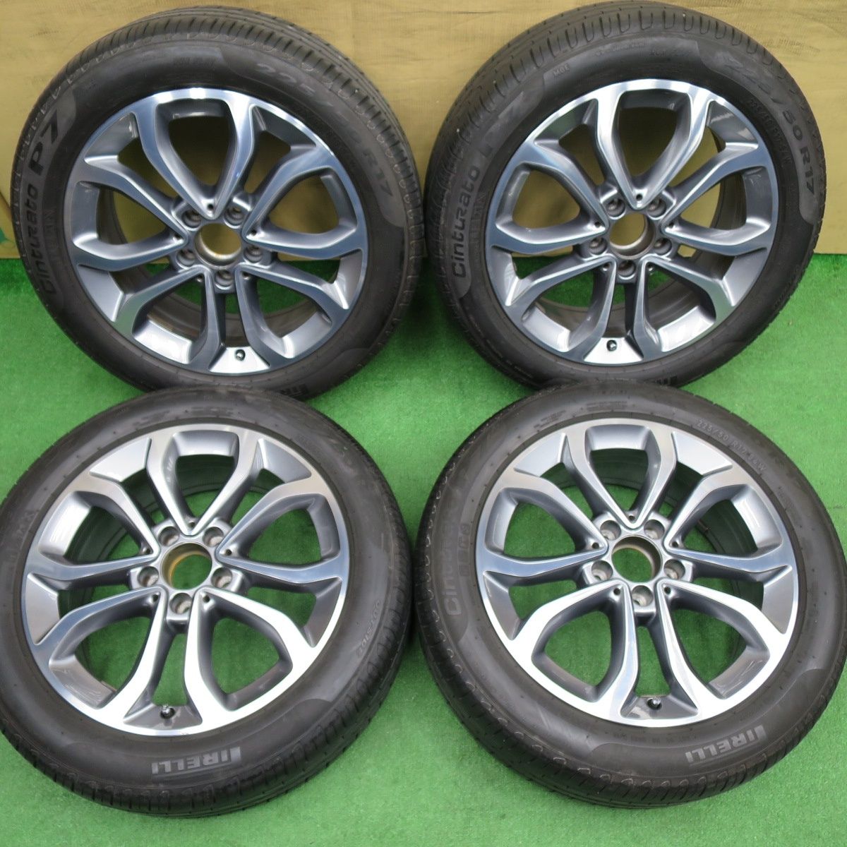 バリ溝！8.5分☆ベンツ Cクラス W205 純正 225/50R17 ピレリ Cinturato 
