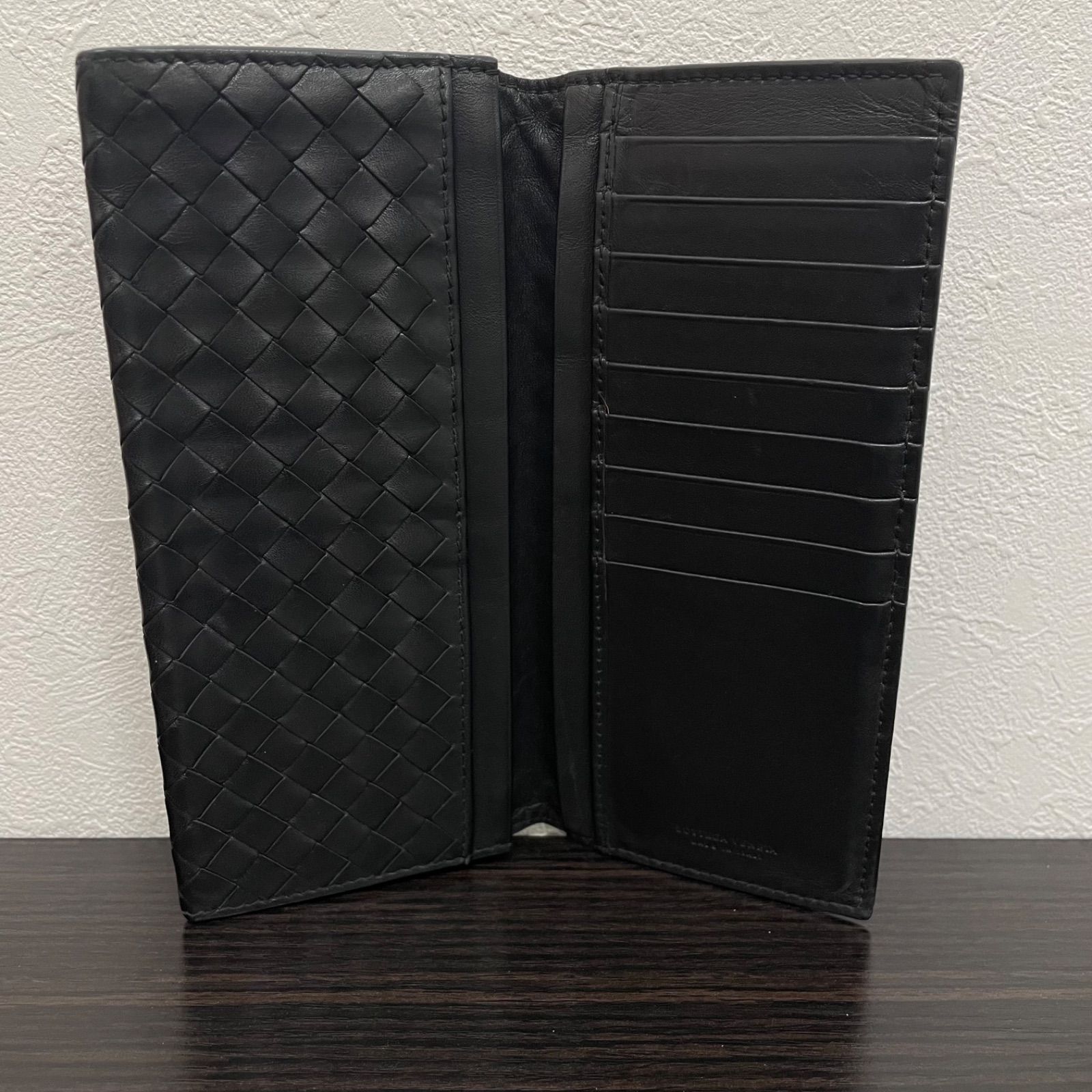 r)【美品】BOTTEGA VENETA ボッテガヴェネタ イントレチャート ロング 