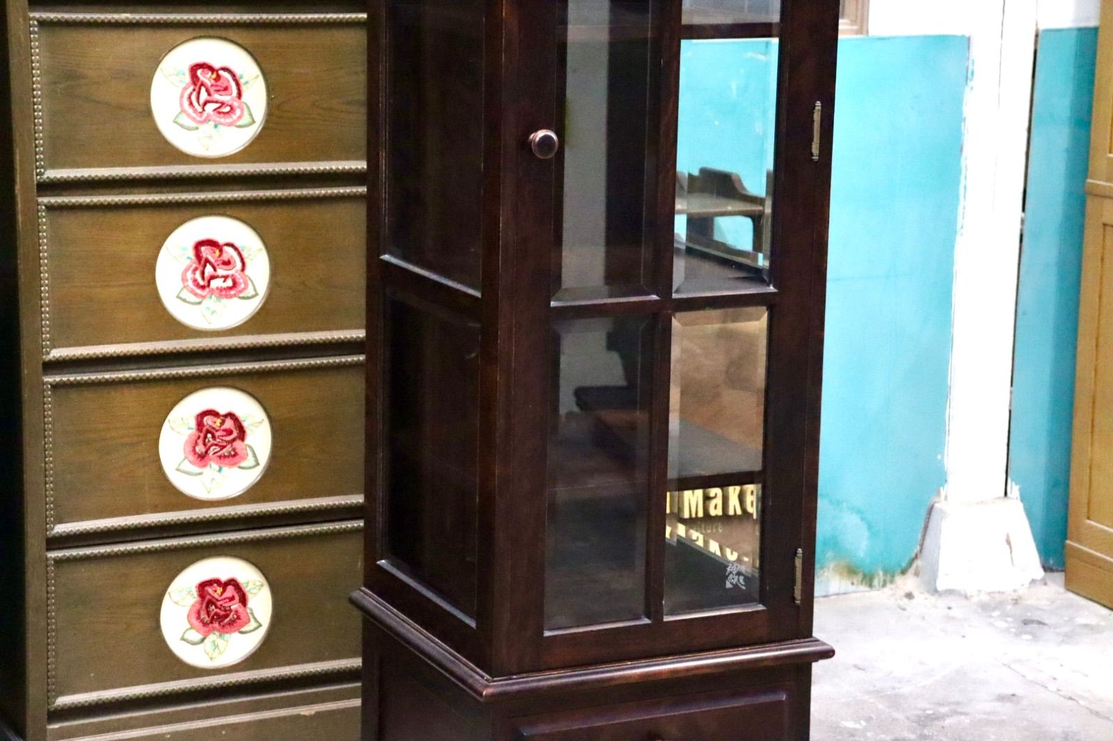 旭川家具 神居民芸 樺材 サイドボード キャビネット 民芸家具 和家具