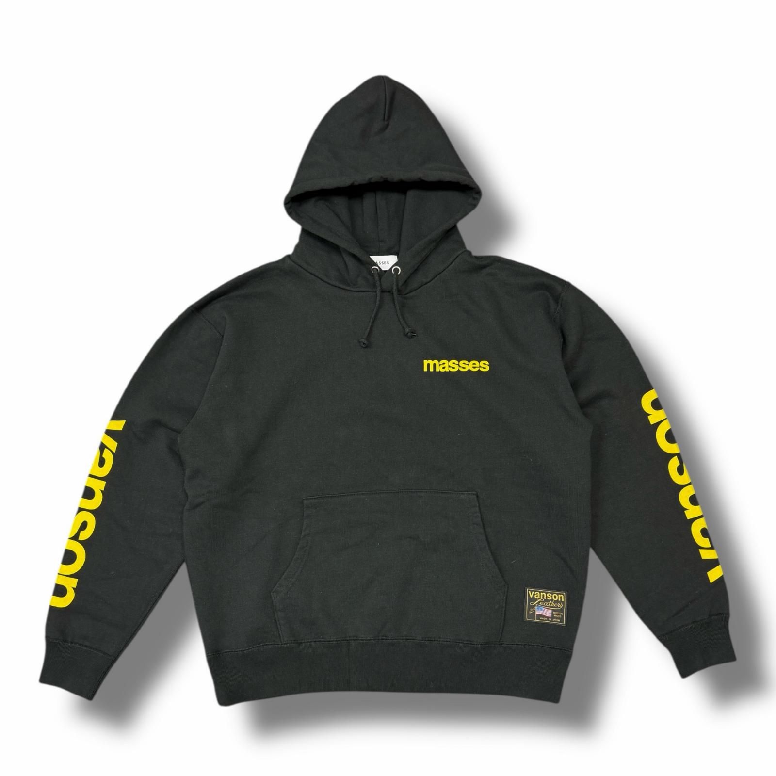 参考上代28,600円 MASSES × VANSON SWEAT HOODED スウェットパーカー 