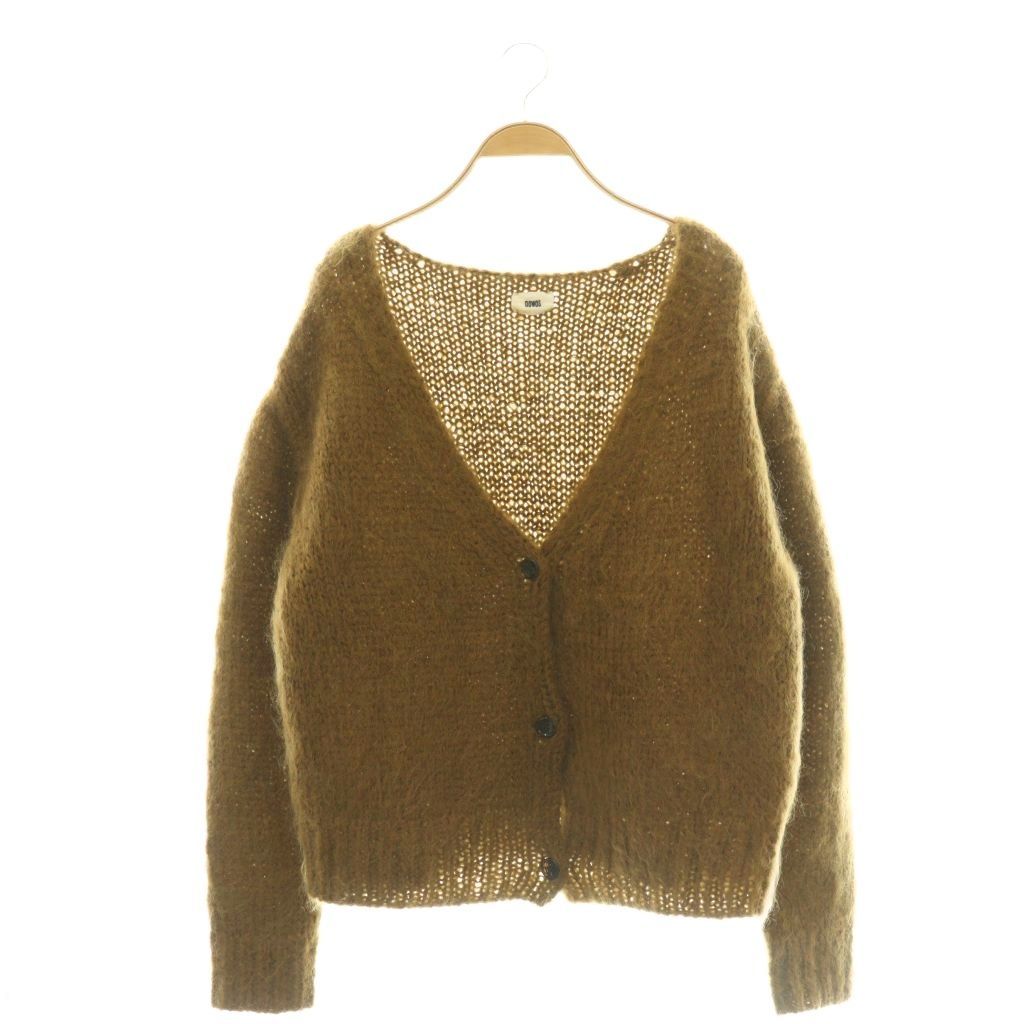 NOWOS / ノーウォス | Mohair Cardigan モヘア カーディガン | F | ブラウン | レディース ノーウォス nowos Mohair Cardigan モヘア ニットカーディガン
