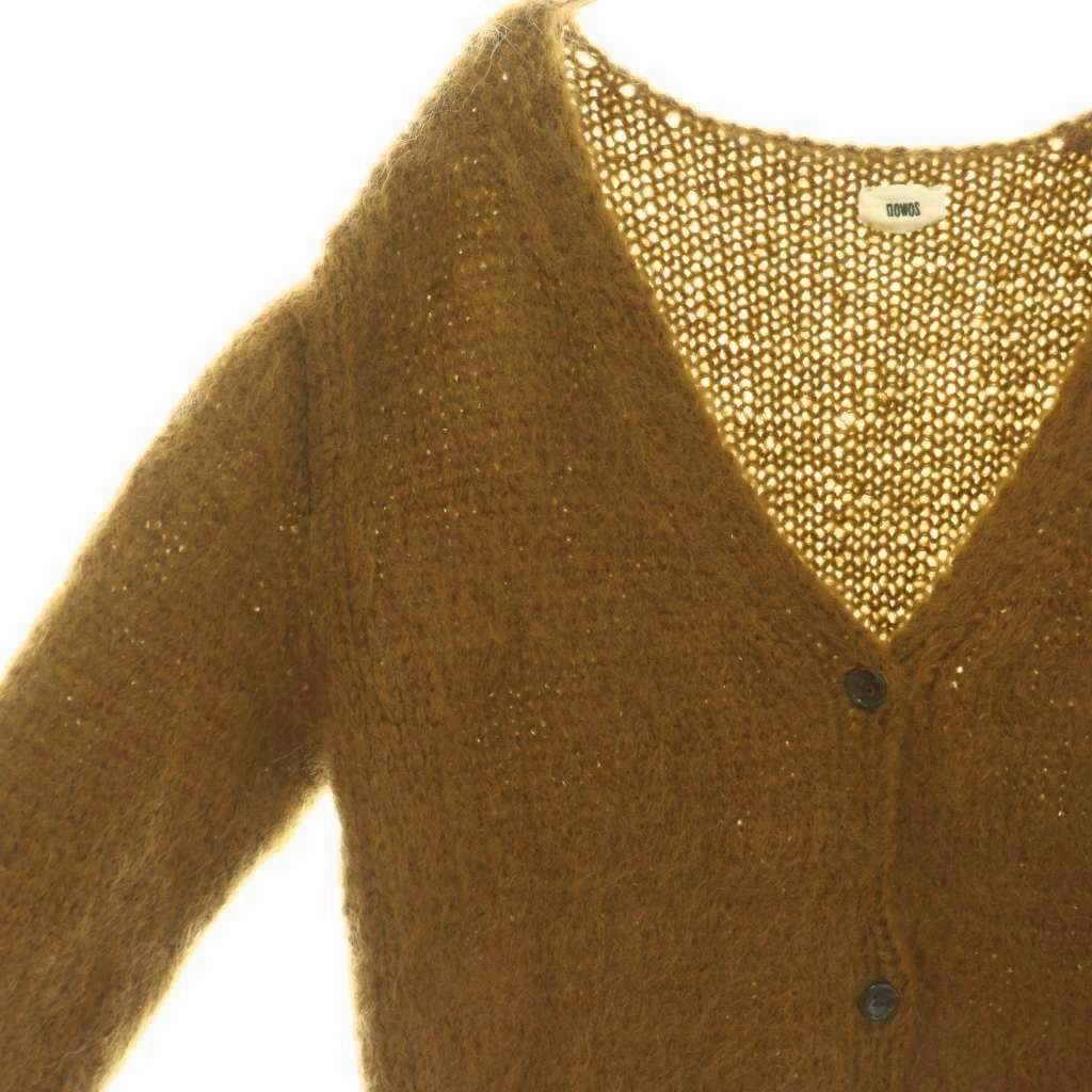 NOWOS / ノーウォス | Mohair Cardigan モヘア カーディガン | F | ブラウン | レディース ノーウォス nowos Mohair Cardigan モヘア ニットカーディガン
