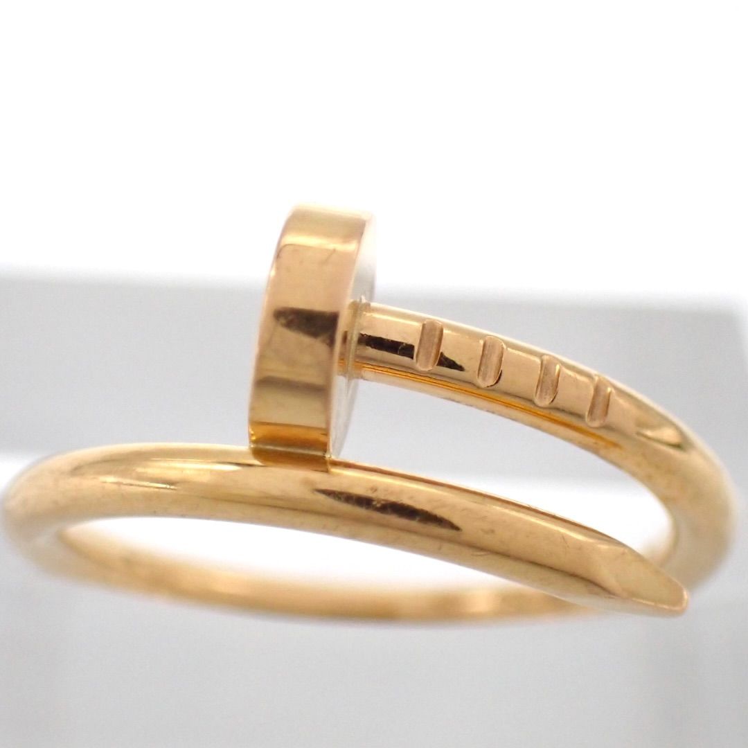 Cartier 750ゴールド リング サイズ46 Cartier カルティエ 46 ジュストアンクル SM リング 750 K18 PG RG 6号