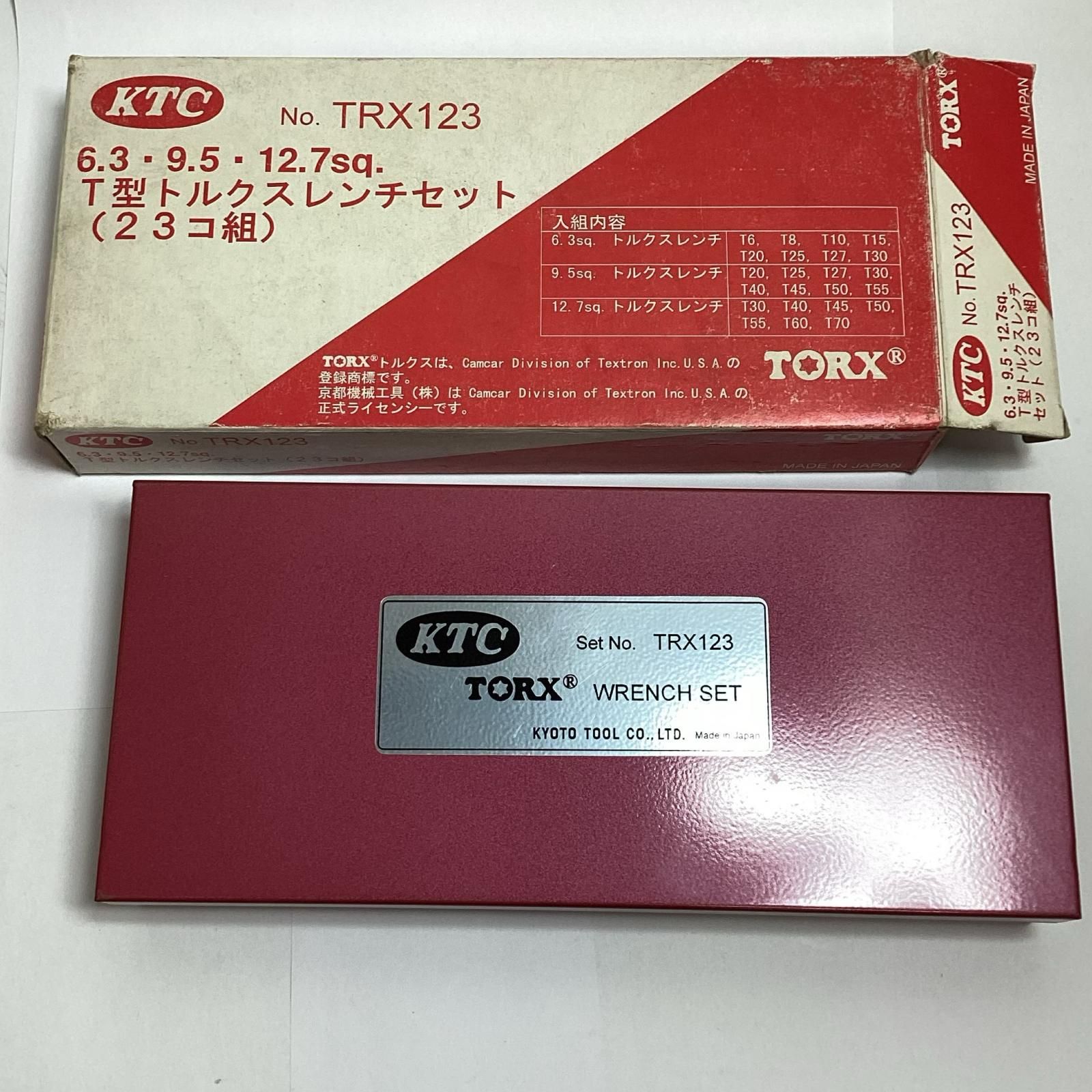 KTC ケーティーシー T型トルクスレンチセット TRX123