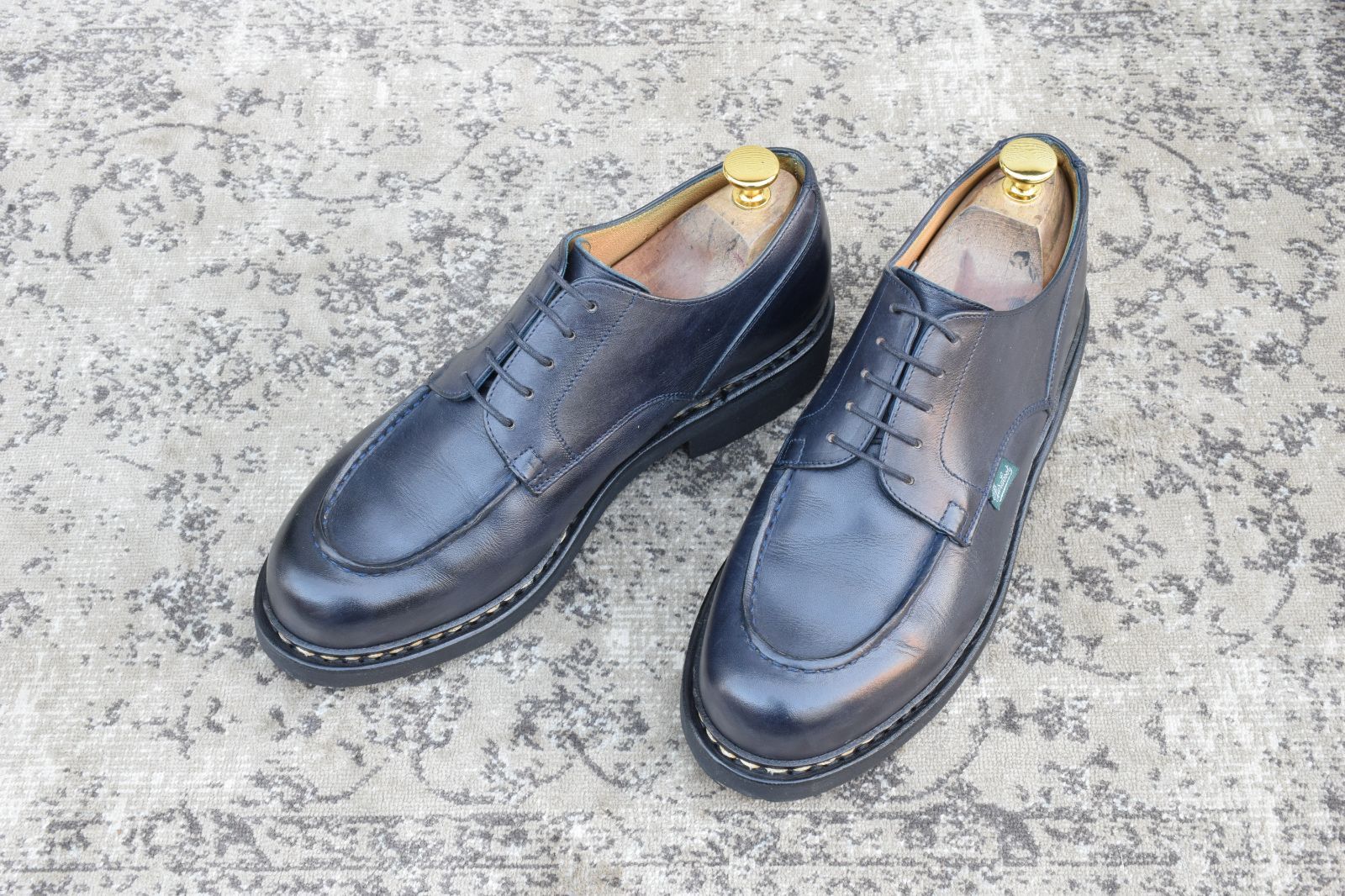 青*猫様 Paraboot パラブーツ CHAMBORD シャンボード Uチップ 極美品】Paraboot パラブーツ CHAMBORD シャンボード Uチップ 外羽根