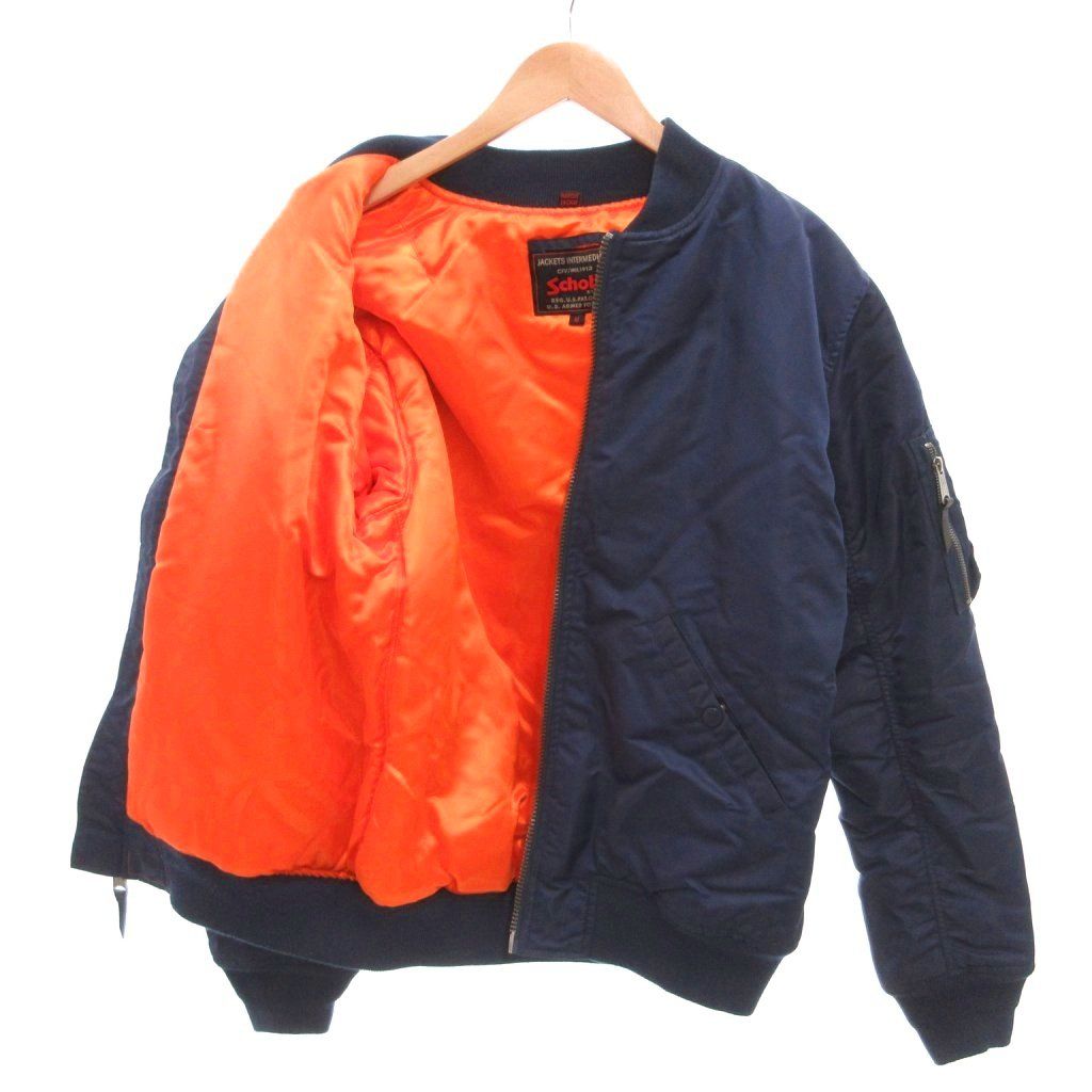 ショット SCHOTT MA-1 ボンバー フライトジャケット ナイロン 中綿 M