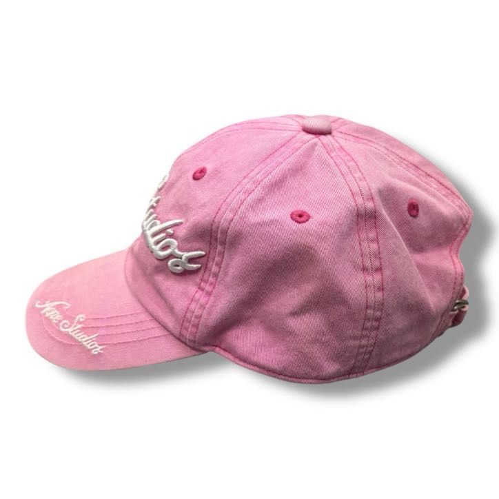 3/14まで【超美品】Acne Studios ピンク 25SS ロゴ　キャップ 参考上代45,100円 Acne Studios 25SS Logo Cap ロゴキャップ 帽子