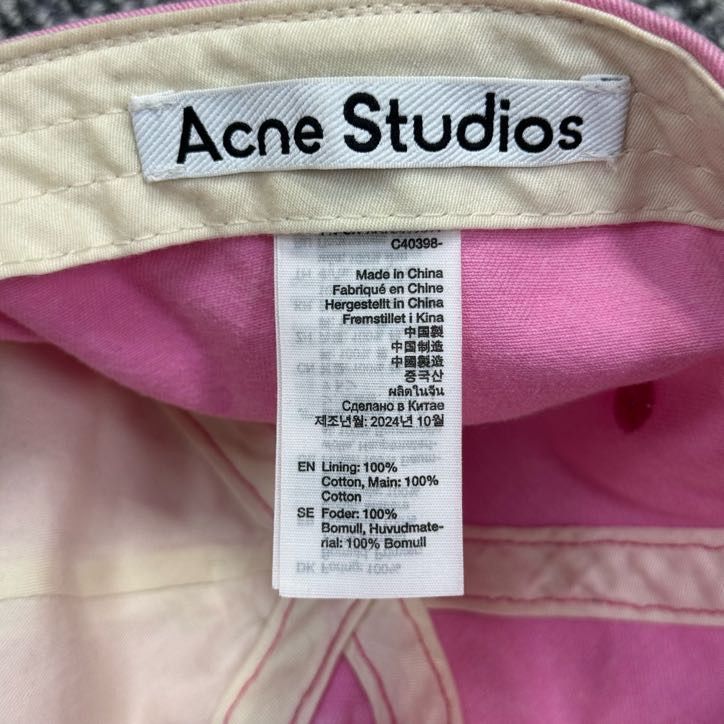 参考上代45,100円 Acne Studios 25SS Logo Cap ロゴキャップ 帽子