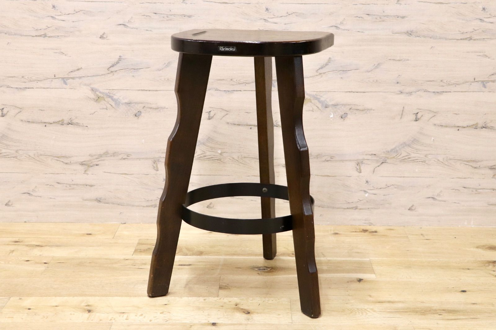 karimoku RUSTIC カリモク　ルスティック 木製 スツール GMIK952B○karimoku / カリモク RUSTIC ルスティック ハイスツール