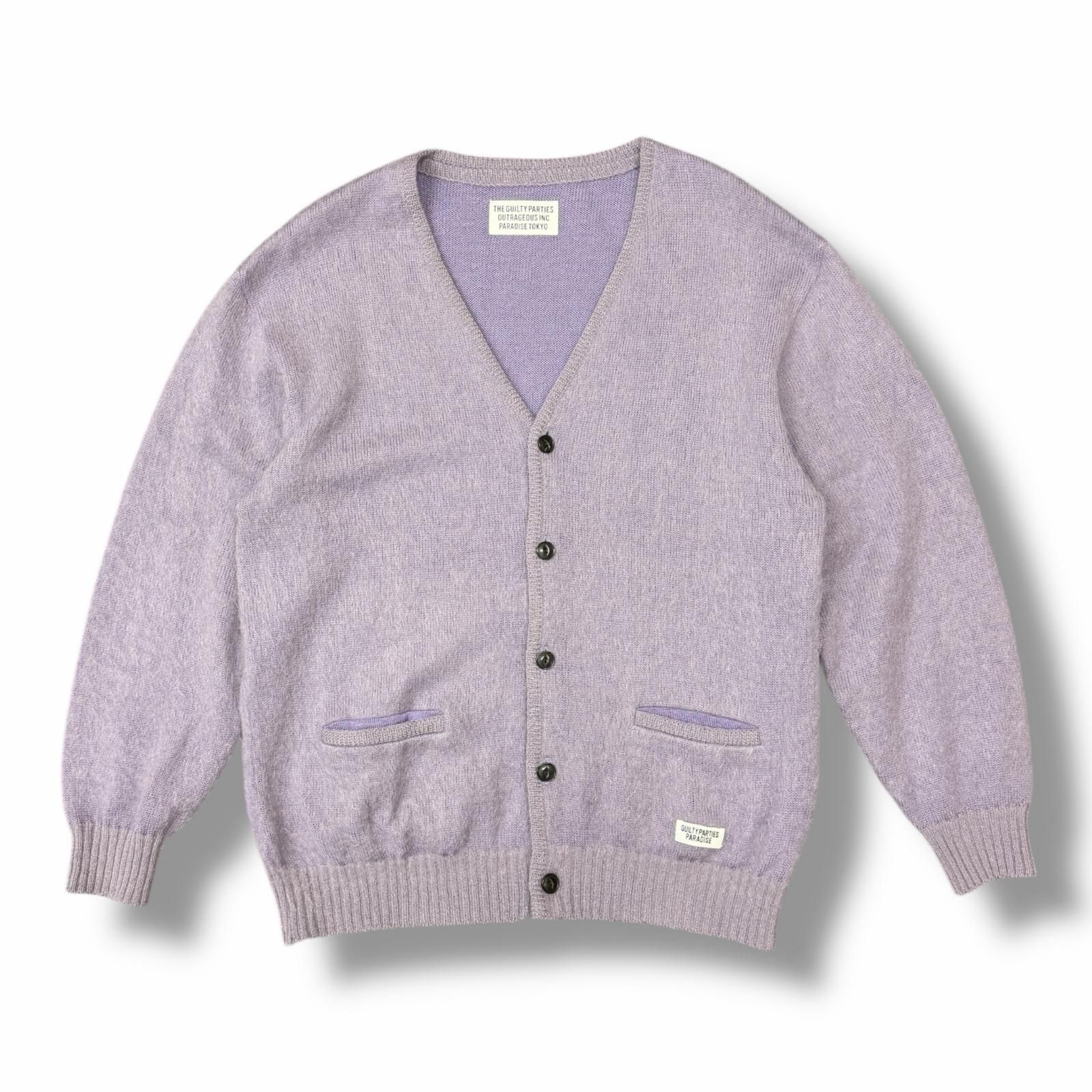 参考上代50600円 WACKO MARIA 24SS MOHAIR CARDIGAN (TYPE-1) モヘヤ 