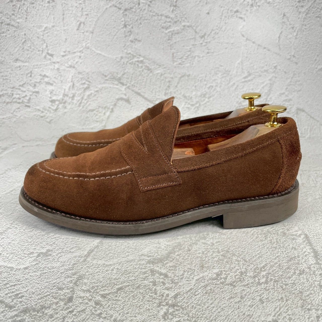 美品】SANDERS サンダース 9319SS コインローファー ハーフサドル