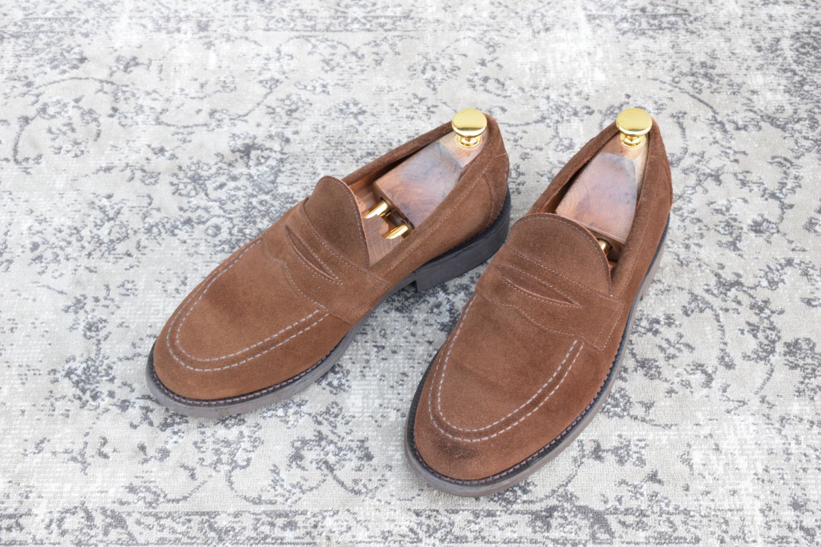美品】SANDERS サンダース 9319SS コインローファー ハーフサドル