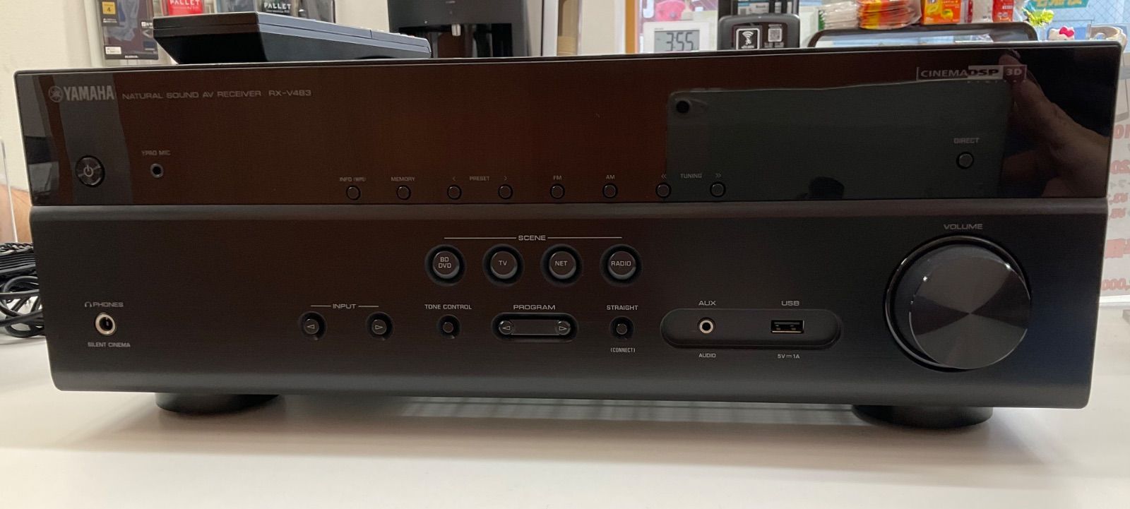 通電〇、動作未確認】 YAMAHA ヤマハ AV アンプ レシーバー RX-V483 箱