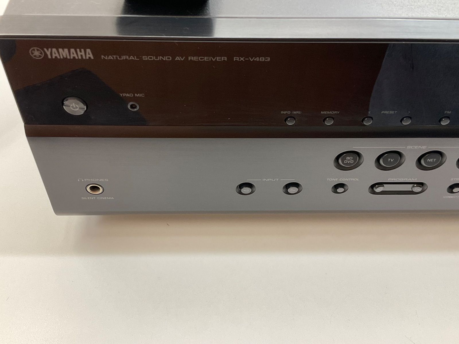 通電〇、動作未確認】 YAMAHA ヤマハ AV アンプ レシーバー RX-V483 箱