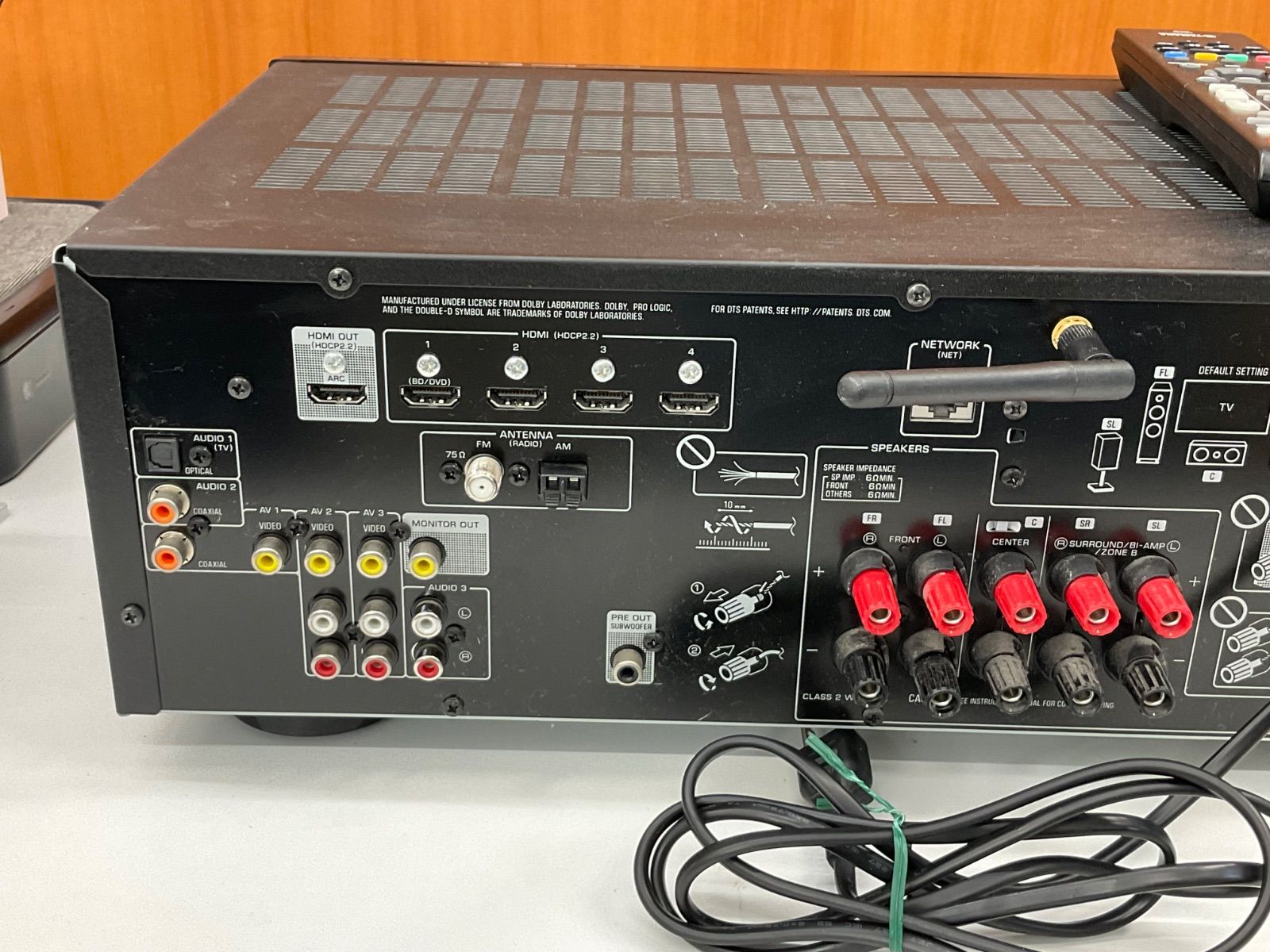 通電〇、動作未確認】 YAMAHA ヤマハ AV アンプ レシーバー RX-V483 箱