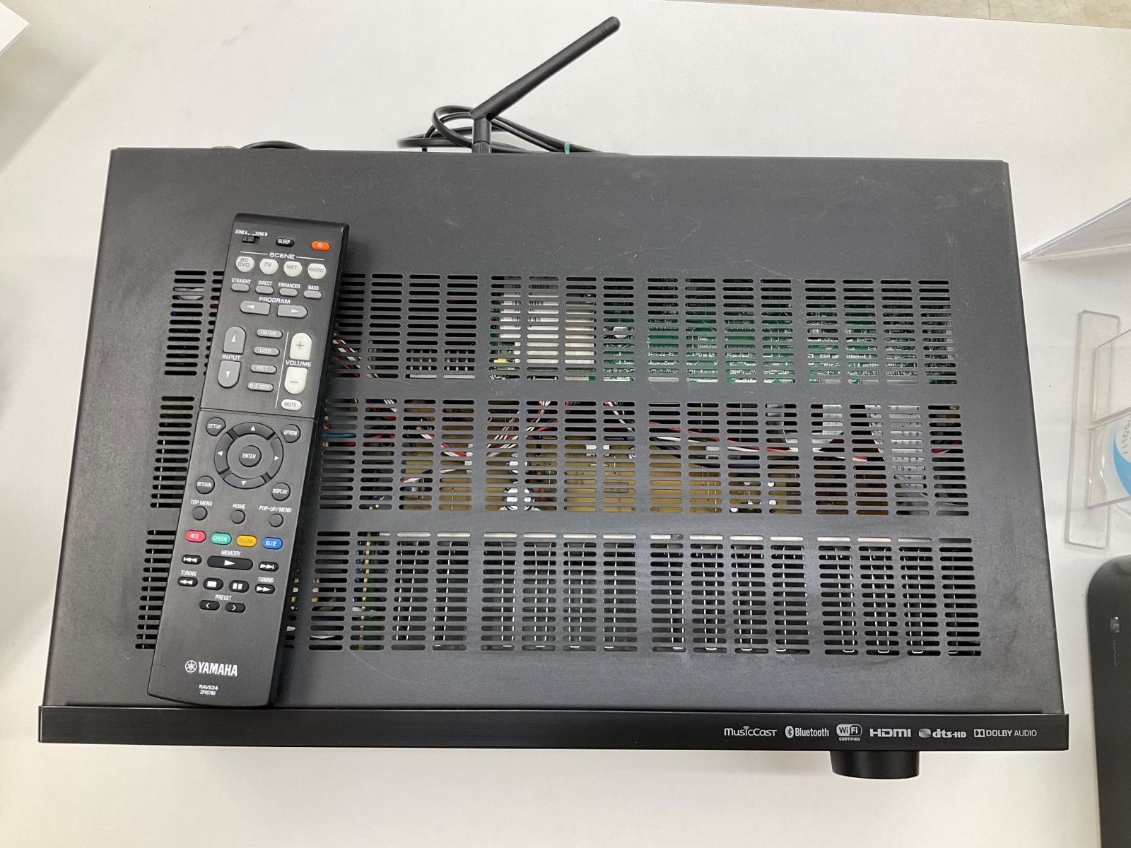 通電〇、動作未確認】 YAMAHA ヤマハ AV アンプ レシーバー RX-V483 箱