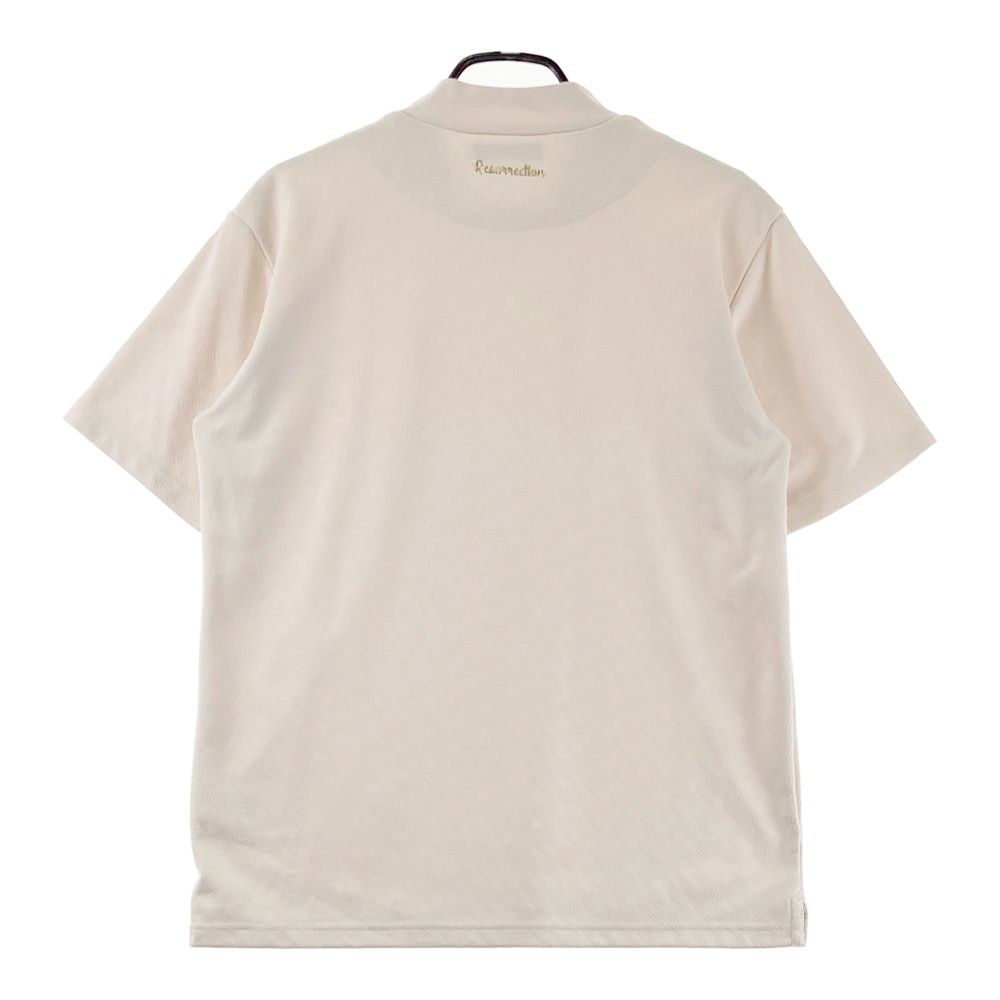 サイズ：L RESURRECTION レザレクション モックネック半袖Tシャツ 総柄