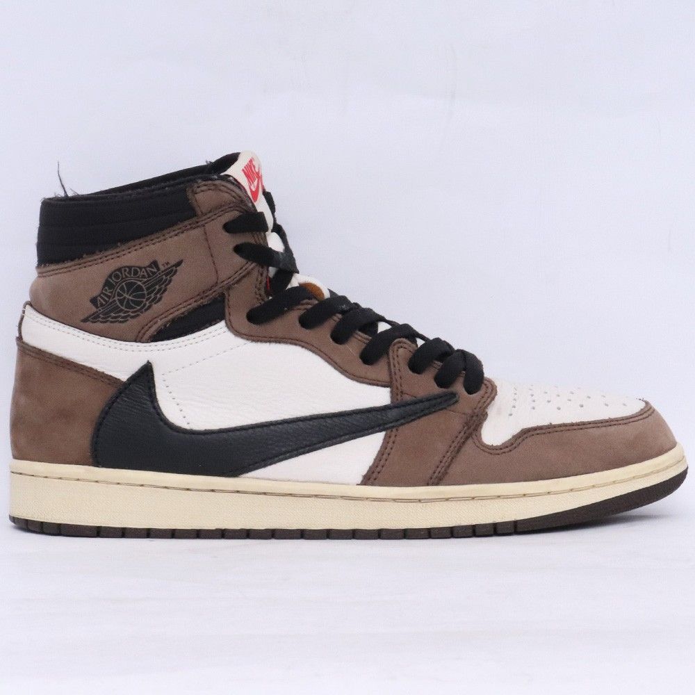 28cm NIKE × TRAVIS SCOTT Air Jordan 1 Retro High OG TS SP Sail