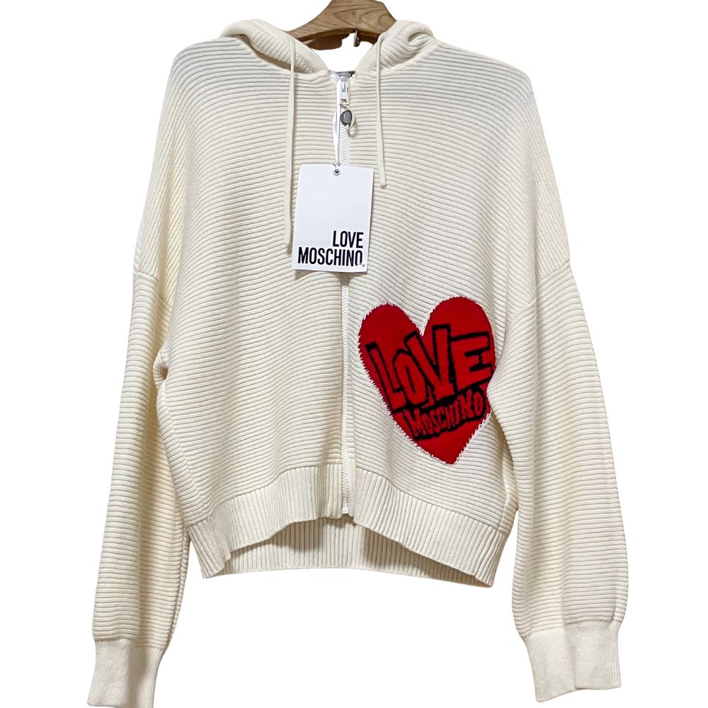 LOVE MOSCHINO ラブ モスキーノ ビッグハート ニットパーカー 