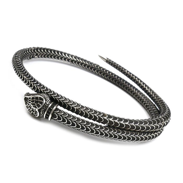 GUCCI グッチ シルバー925 スネーク バングル バングル 19 47.7g