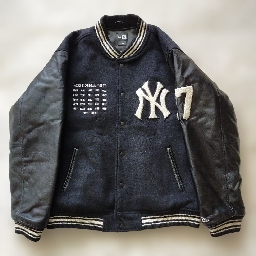 【XLサイズ】NEW ERA ヤンキース スタジャン 重盛さとみ着用 希少 黒. 重盛さと美着用】NEW ERA ニューエラスタジャン MLBヤンキース