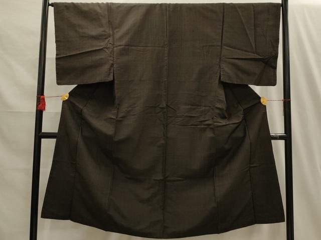 平和屋着物■男性　紬　間道　正絹　逸品　AABG8041sx