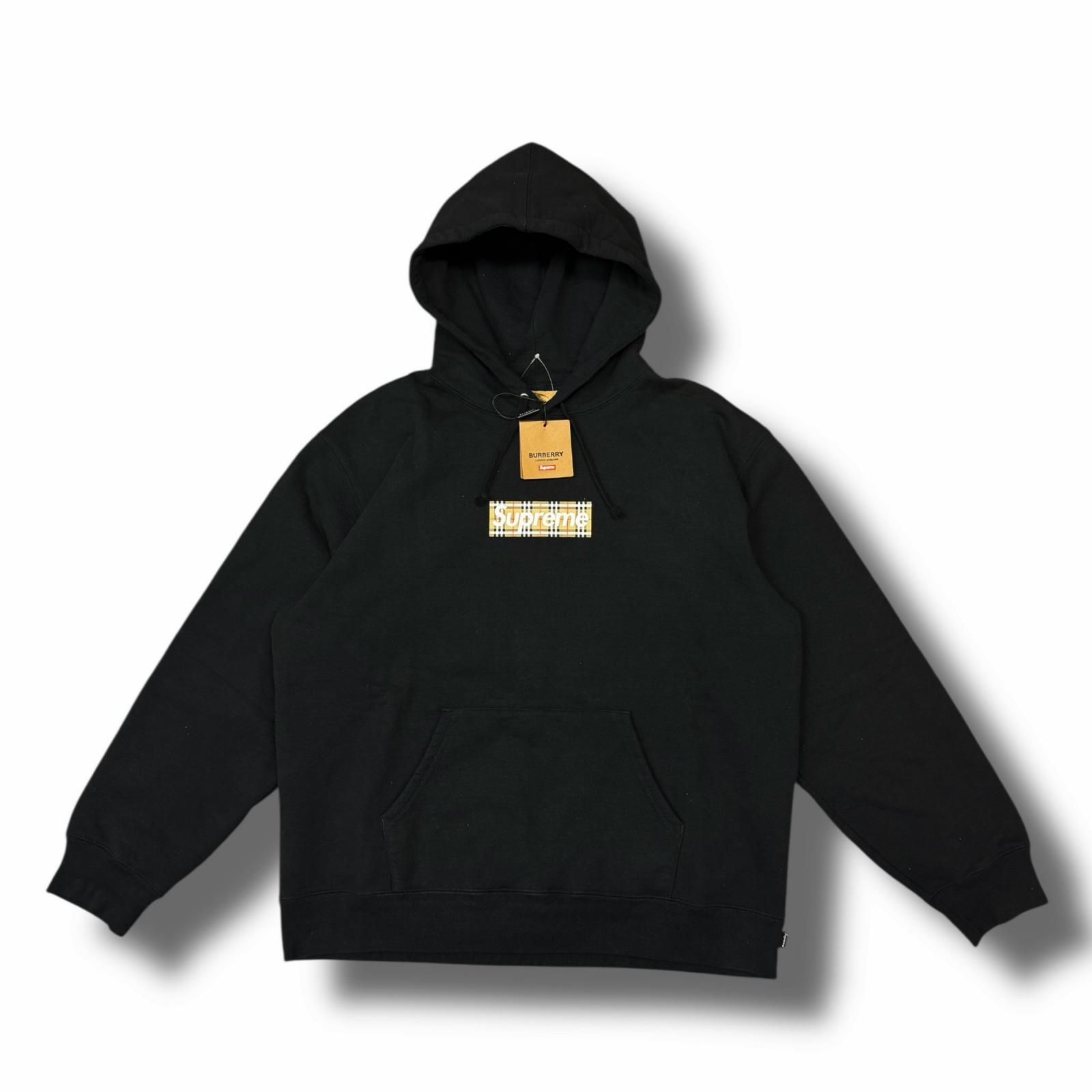 国内正規 Supreme × BURBERRY 22SS Box Logo Hooded Sweatshirt 
