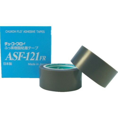 チューコーフロー　フッ素樹脂（テフロンＰＴＦＥ製）粘着テープ　ＡＳＦ１２１ＦＲ　０．０８ｔ×５０ｗ×１０ｍ