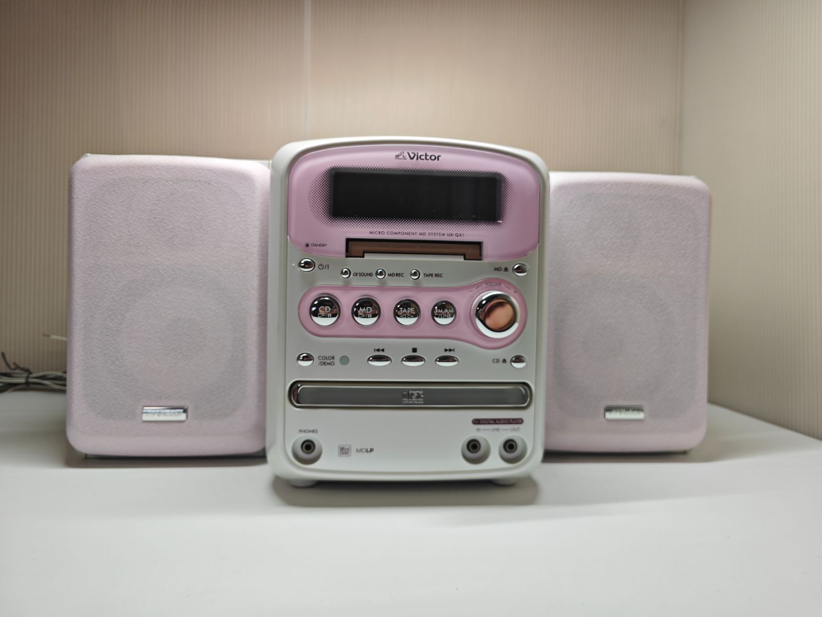 Victor CD/MDコンポ UX-QX1 ピンク 2007年製 - メルカリ