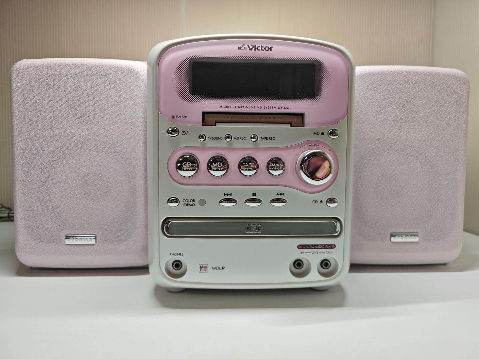 Victor CD/MDコンポ UX-QX1 ピンク 2007年製 - メルカリ