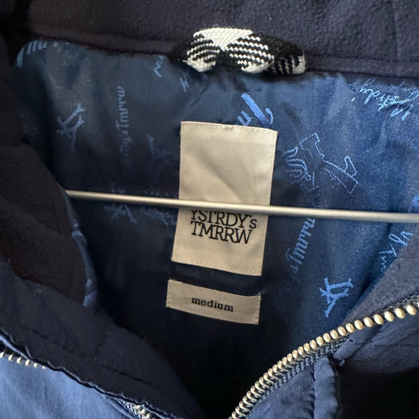 USED【YSTRDY'S TMRRW】PADDED PACIFISM HOODED JACKET / NVY / M