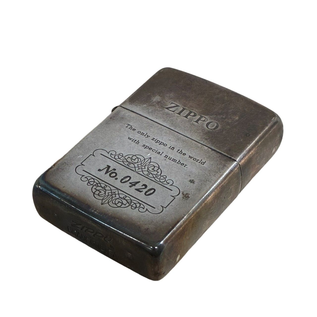 ZIPPO The only ZIPPO in the world No.0420 シルバー 喫煙グッズ 