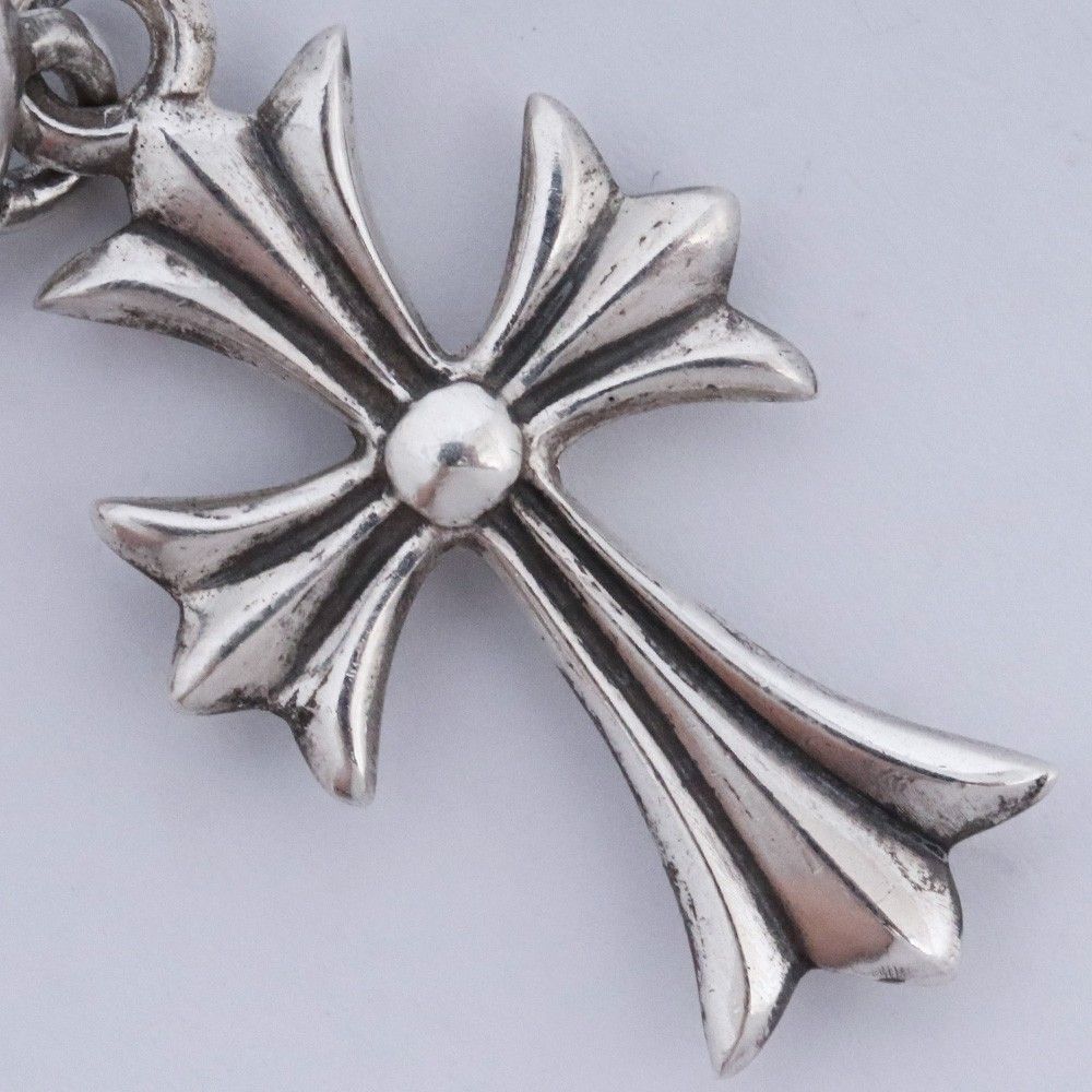 CHROME HEARTS タイニーCHクロス フープイヤリング ピアス シルバー