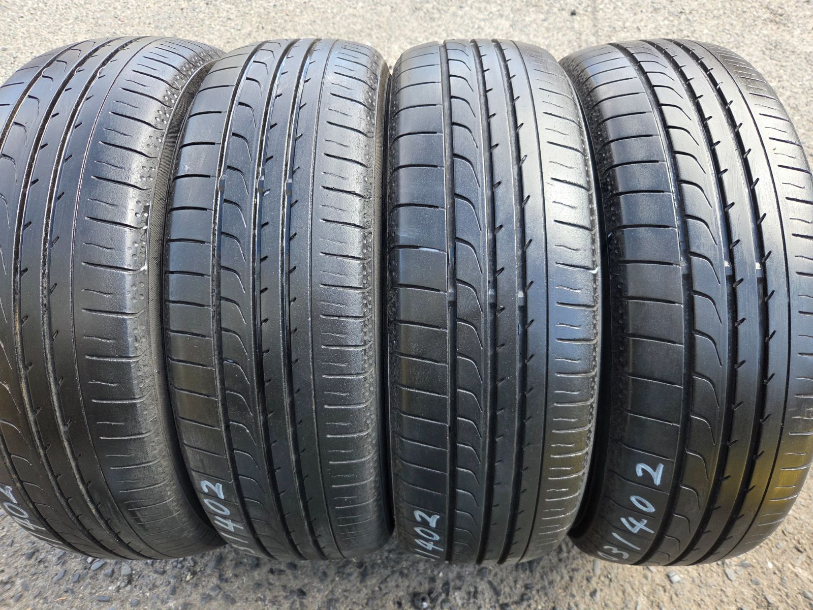 送料無料!! 165/60R15 4本 ヨコハマ 21年製 N-BOX N-WGN タント ムーブ スペーシア カスタム エブリィ ワゴンR　パンクチェック済み
