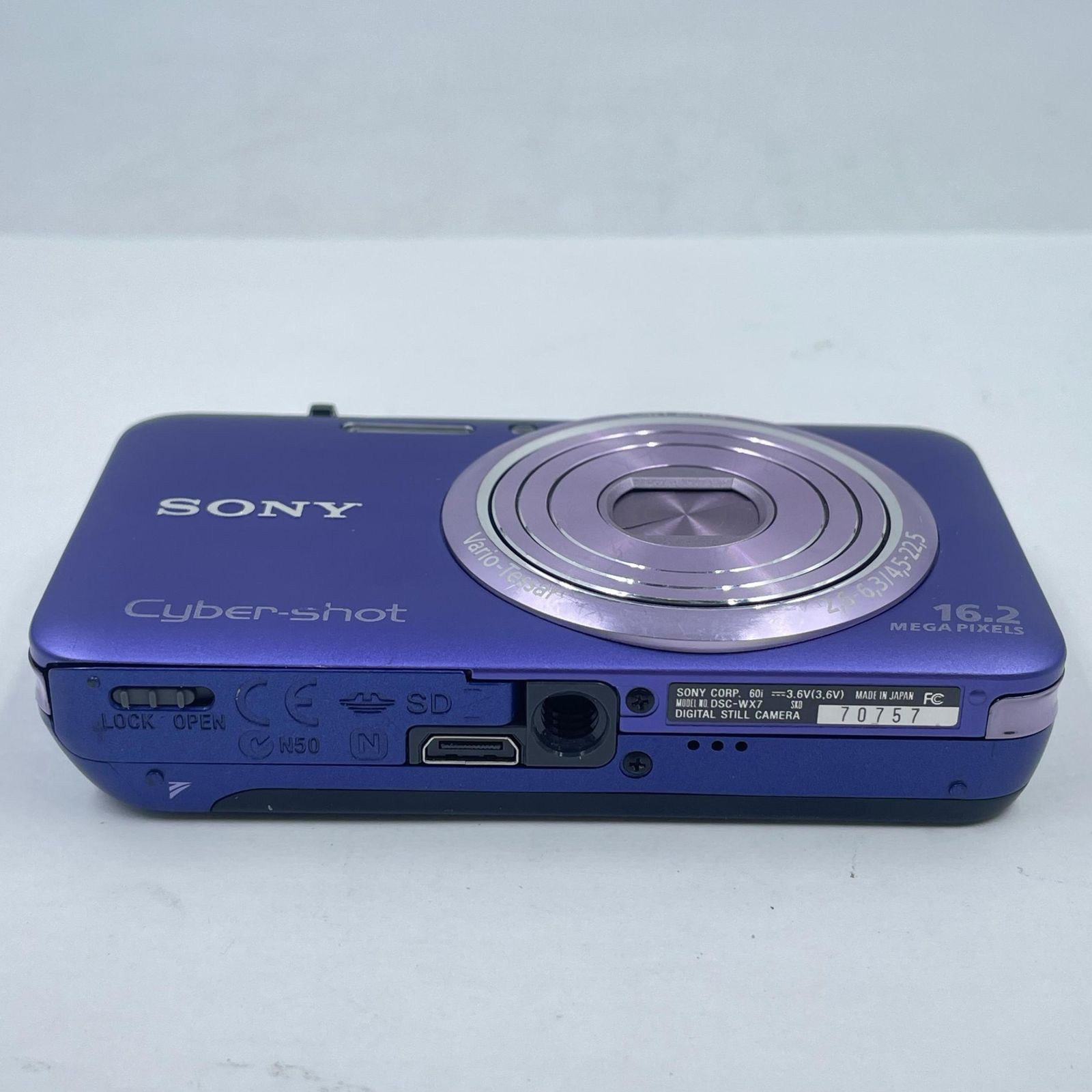 SONY コンパクトデジタルカメラ 16.2 dsc-wx7 パープル 【公式通販】