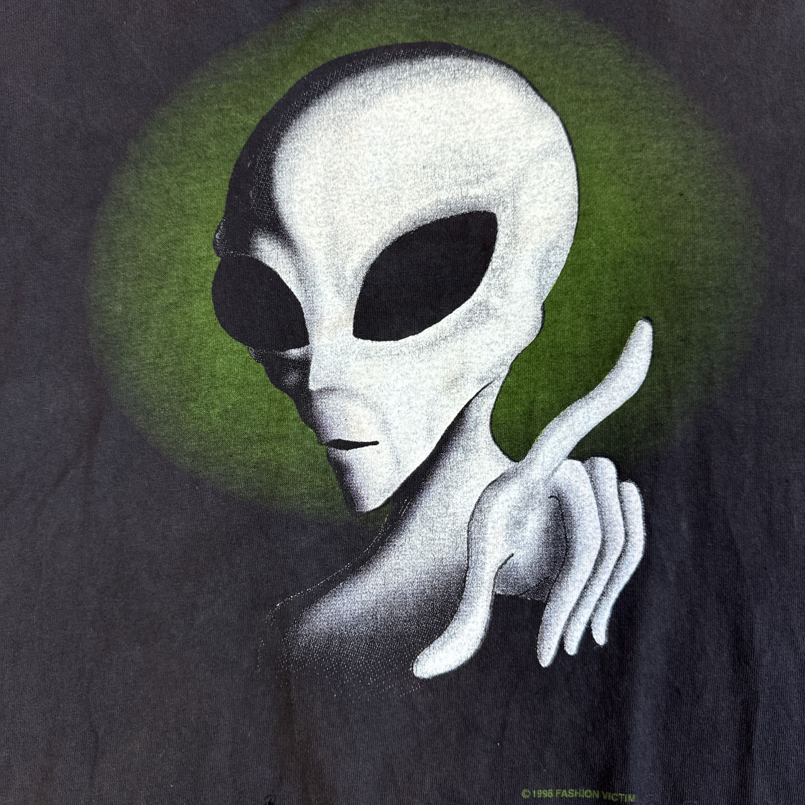 90s FASHION VICTIM 1995 エイリアン Tシャツ XLサイズ Alien プリント 