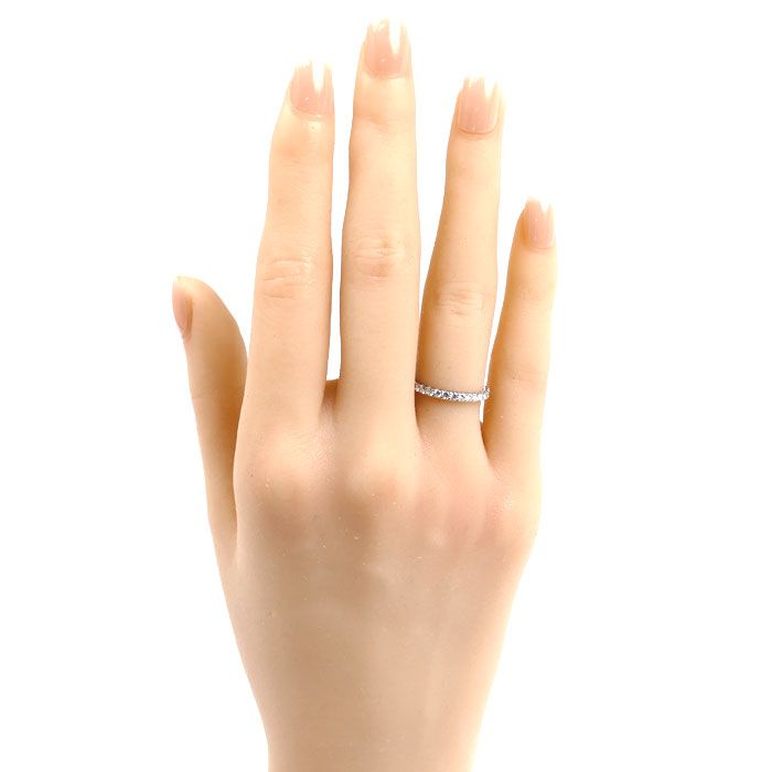STAR JEWELRY スタージュエリー Pt950プラチナ ハーフエタニティ STAR JEWELRY スタージュエリー Pt950プラチナ ハーフエタニティ