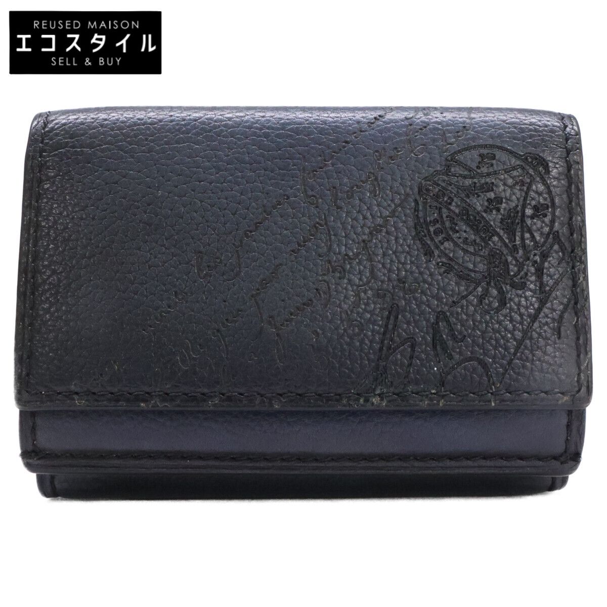 berluti ベルルッティ アカジュー スクリットレザー コンパクト berluti ベルルッティ アカジュー スクリットレザー コンパクト