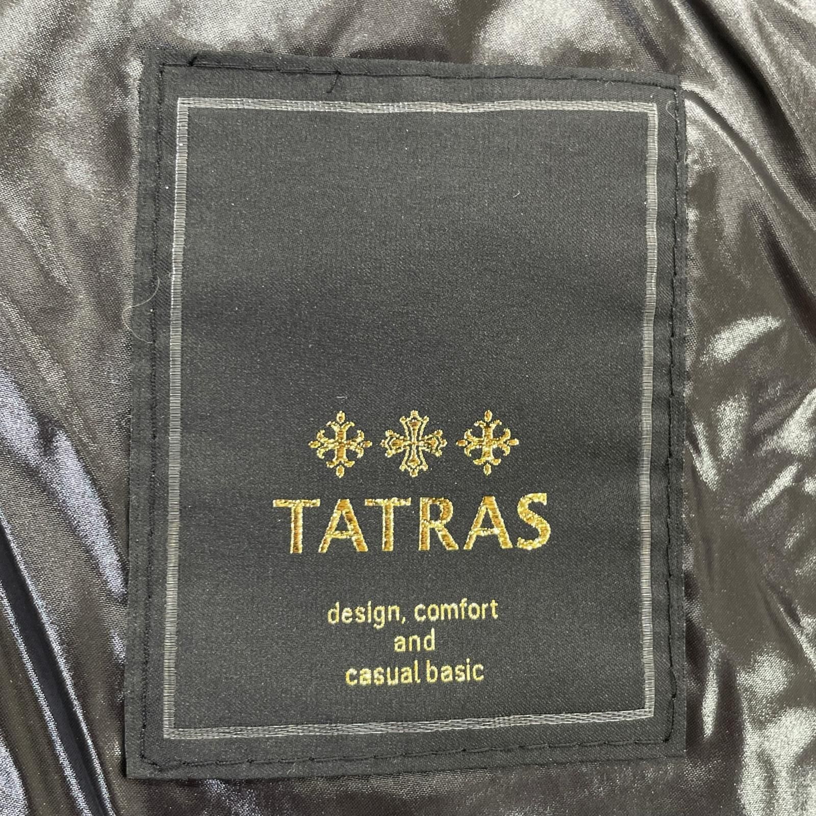 TATRAS タトラス LTA13A4297 FIORITA ﾌﾞﾗｯｸ ﾅｲﾛﾝ ﾗｸｰﾝﾌｧｰ ﾌｰﾃﾞｯﾄﾞﾀﾞｳﾝ 