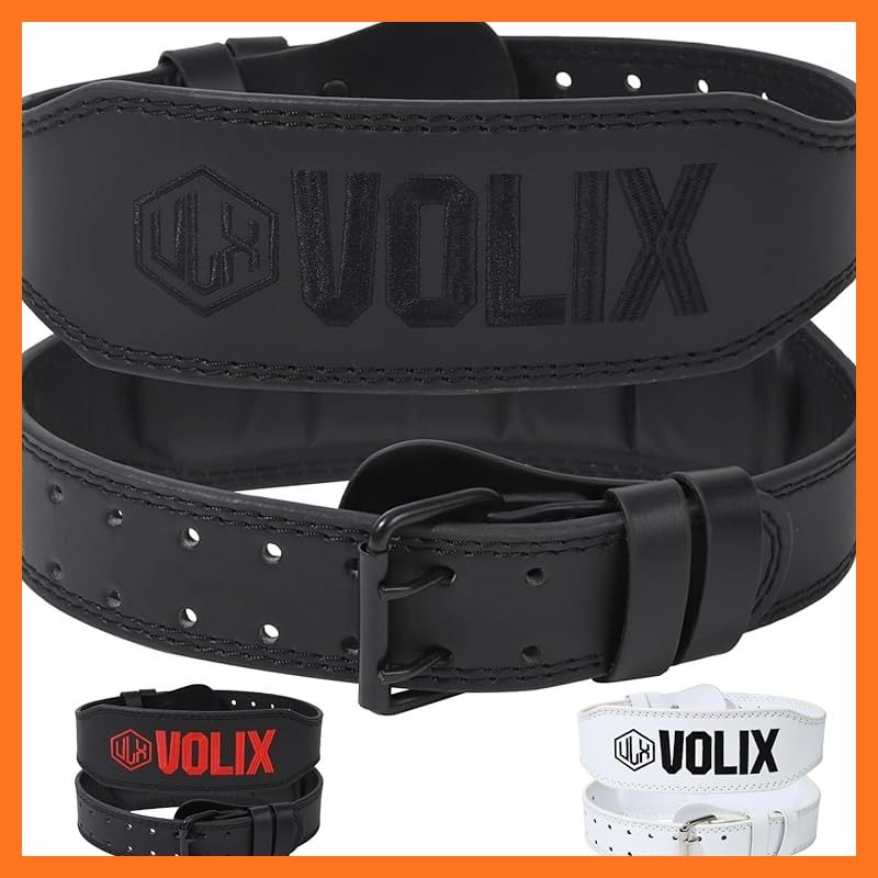 VOLIX トレーニングベルト 黒 白 VOLIX トレーニング・パワーベルト 黒