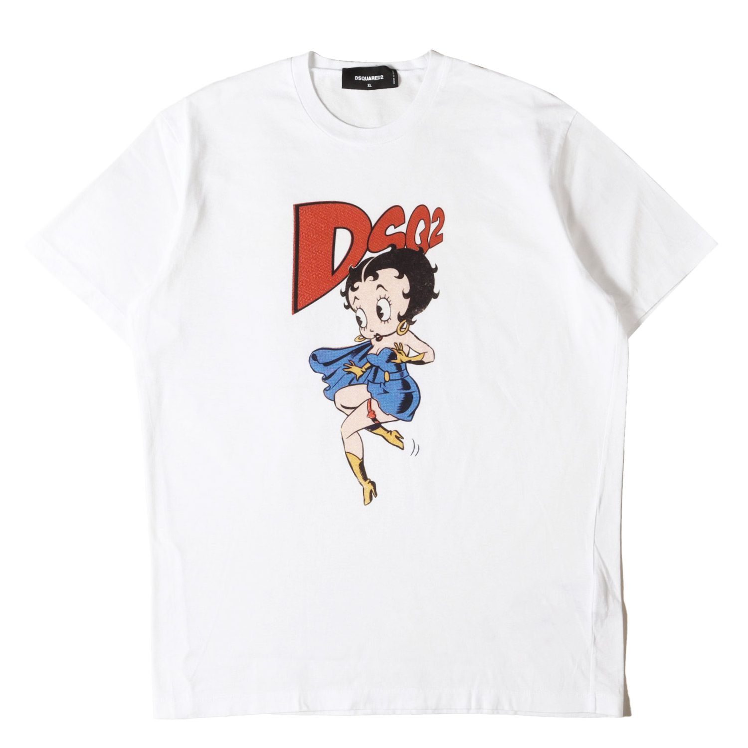美品】DSQUARED2 ディースクエアード Tシャツ ホワイト 白 サイズ:XL 