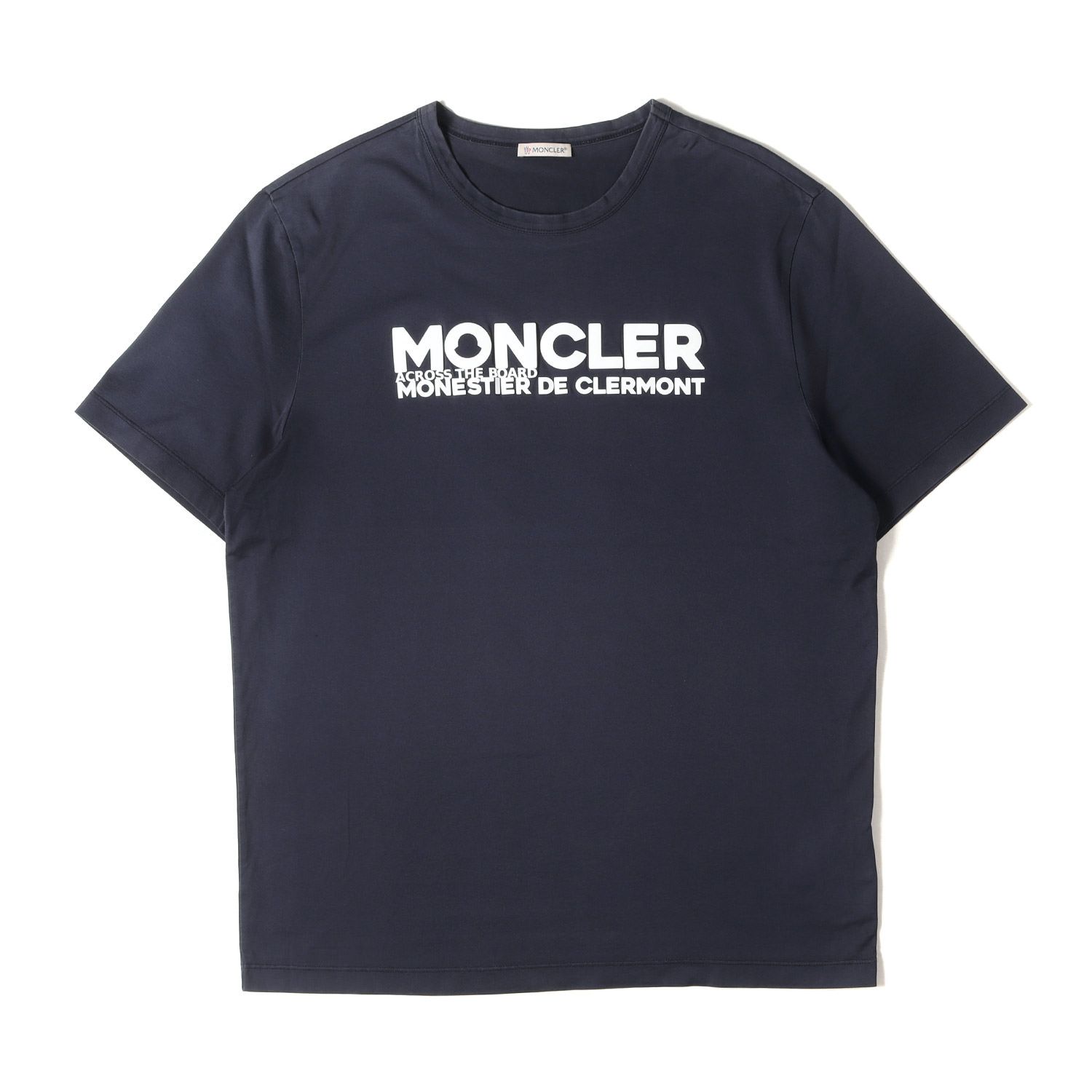 MONCLER MAGLIA 半袖T-SHIRT ネイビー　XL MONCLER モンクレール Tシャツ ネイビー 紺 サイズ:L | ロゴ Tシャツ